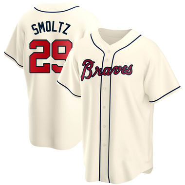 John Smoltz Men's Atlanta Braves White 2022 Program Jersey - Gold Replica