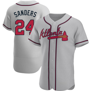 Deion Sanders Atlanta Braves #24 Alternate Navy Printed Baseball Jersey  XS-5XL