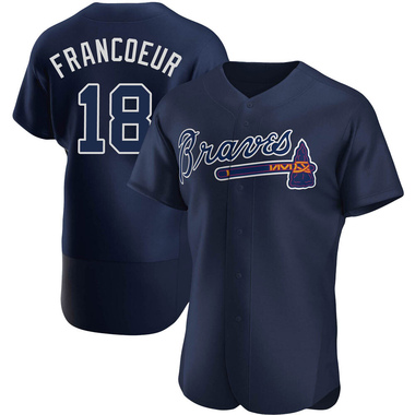 Jeff Francoeur Atlanta Braves Women's Backer Slim Fit T-Shirt - Ash