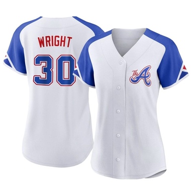 Kyle Wright Men's Atlanta Braves Alternate Jersey - Navy Authentic